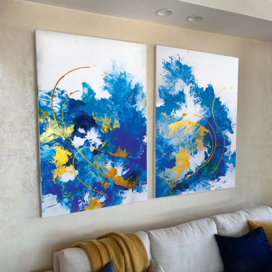 DUO INDIGO 80X50CM